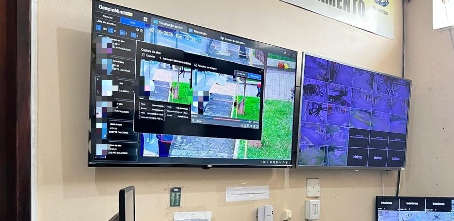 Reconhecimento facial acusa e Polícia Militar prende foragido da justiça no Centro de Santos Dumont